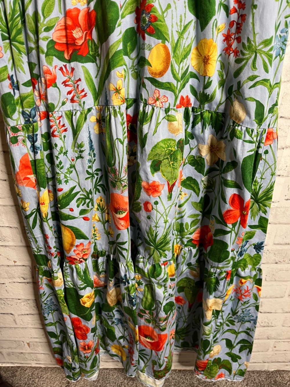 Tuckernuck blue blooming botanicals ginger floral maxi dress - Picture 4 of 11